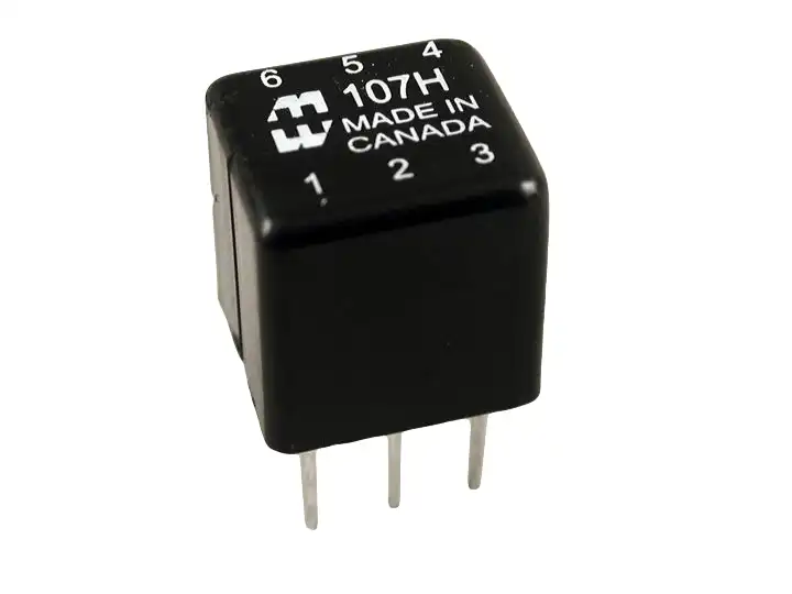 107N - 107 Series 150mw Audio Miniature Epoxy Potted PC Board Mount