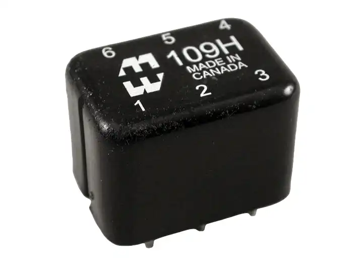 109E - 109 Series 2W Audio Miniature Epoxy Potted PC Board Mount