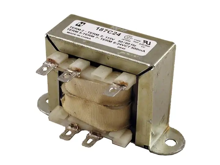 186C120 - 186-187 Series Low Voltage Solder or Quick Connect Terminals - 2.4 VA to 102 VA